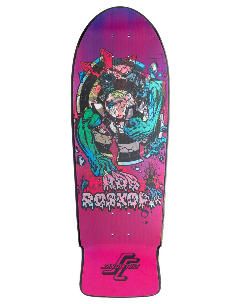 10.25in x 30.03in Stranger Things Roskopp Demogorgon Santa Cruz Skateboard Deck
