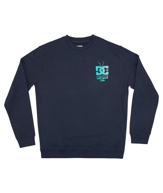 DC SHOES - Felpa Watch And Learn Crew - navy blazer