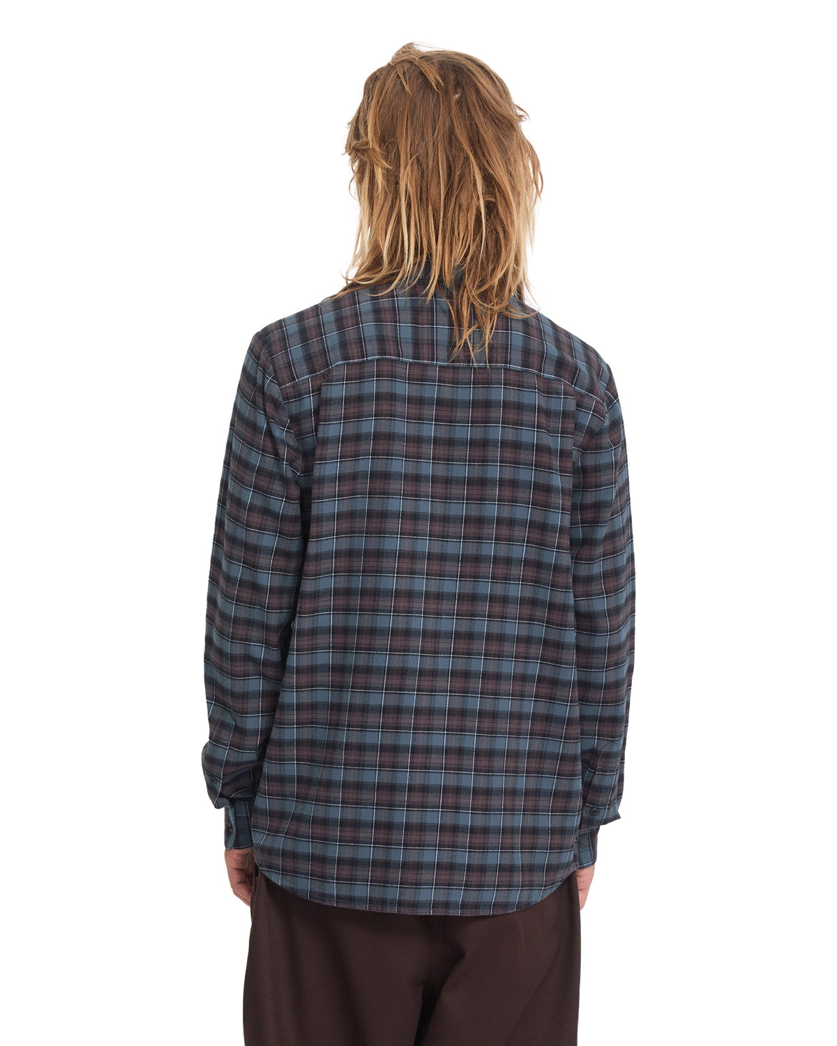 VOLCOM - CADEN PLAID SHIRT - RAISIN
