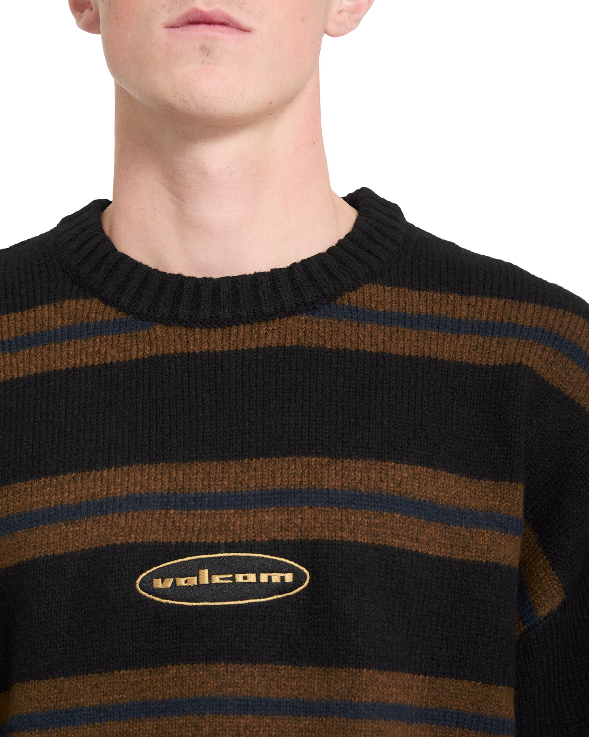VOLCOM - STRIPERSTAND SWEATER - BLACK