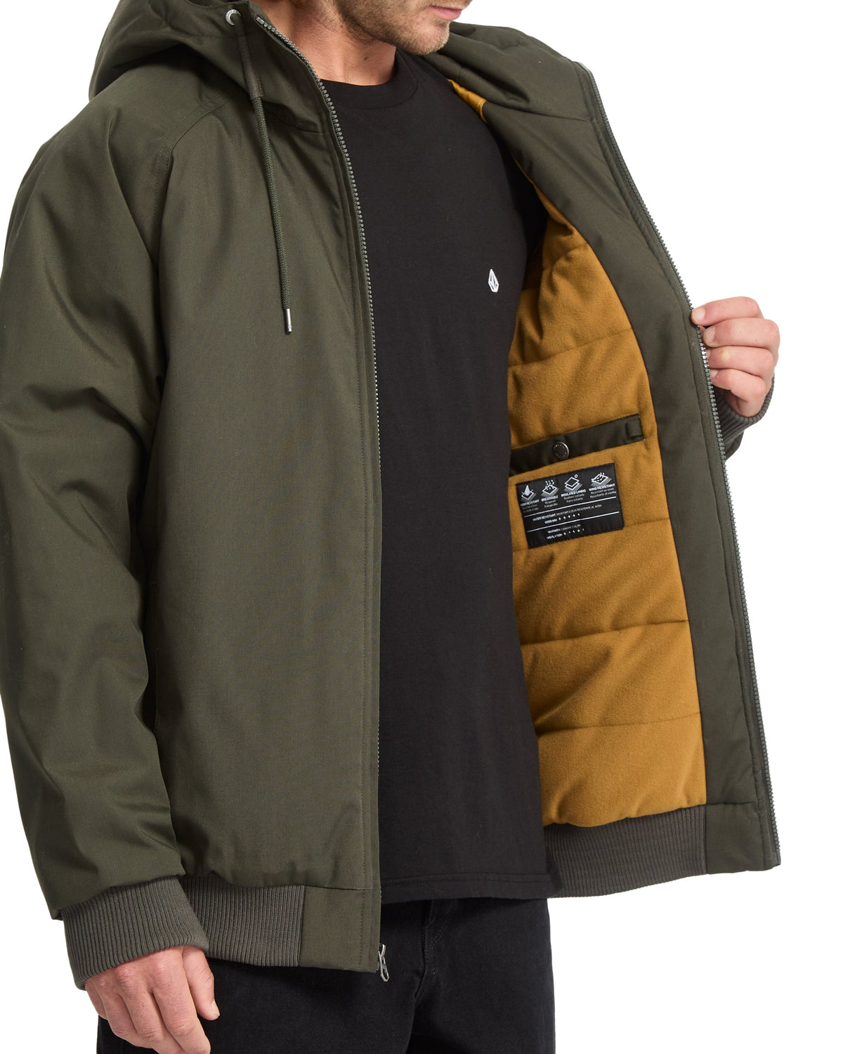 VOLCOM - HERNAN 10K JACKET - RINSED BLACK