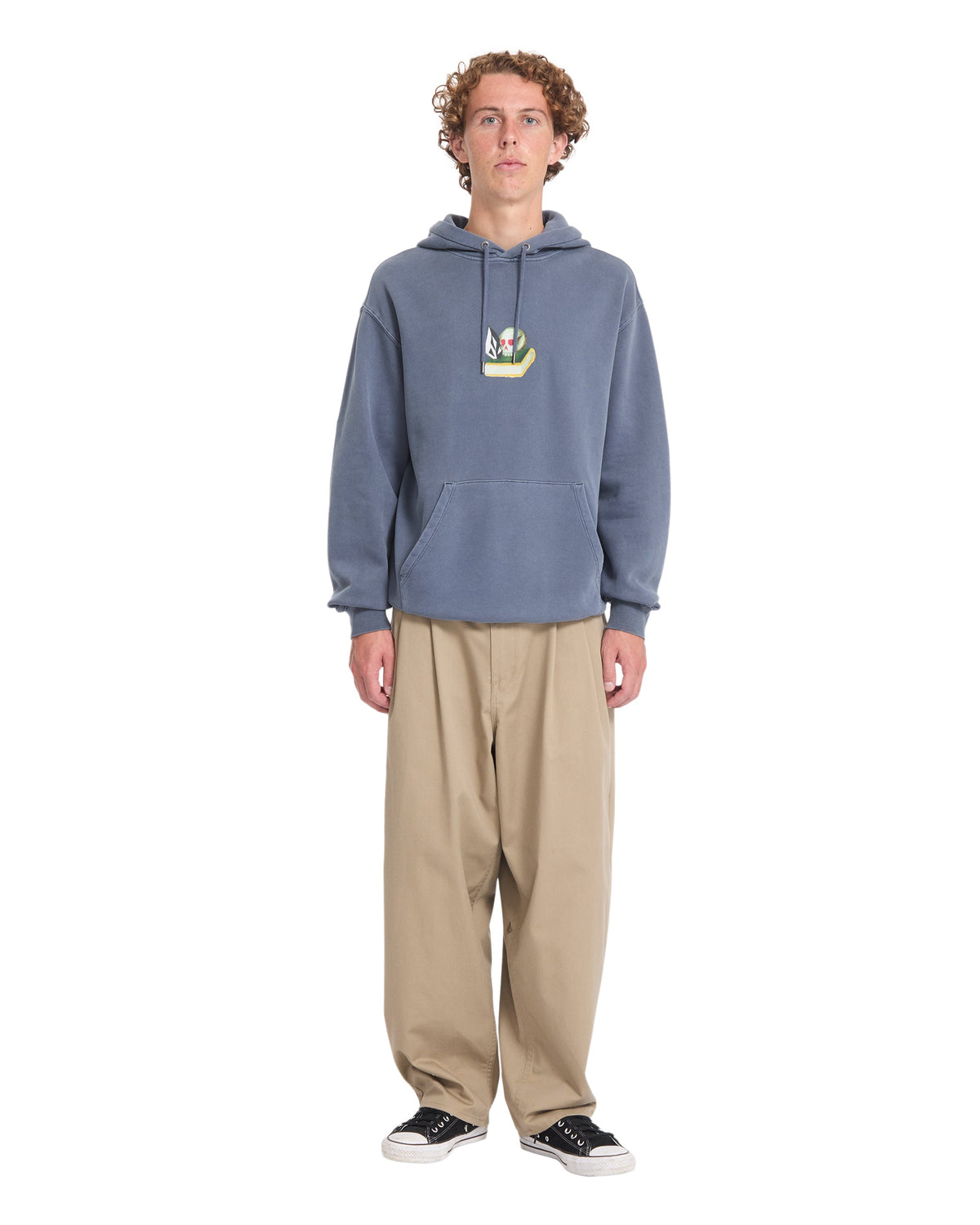 VOLCOM - BOILER HOODIE - STORM BLUE
