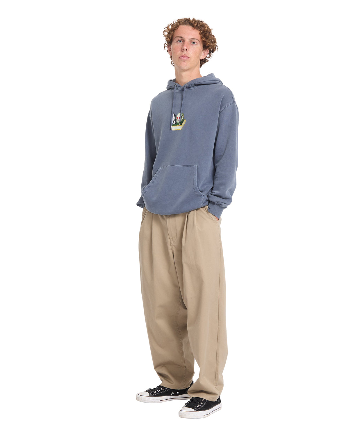 VOLCOM - BOILER HOODIE - STORM BLUE