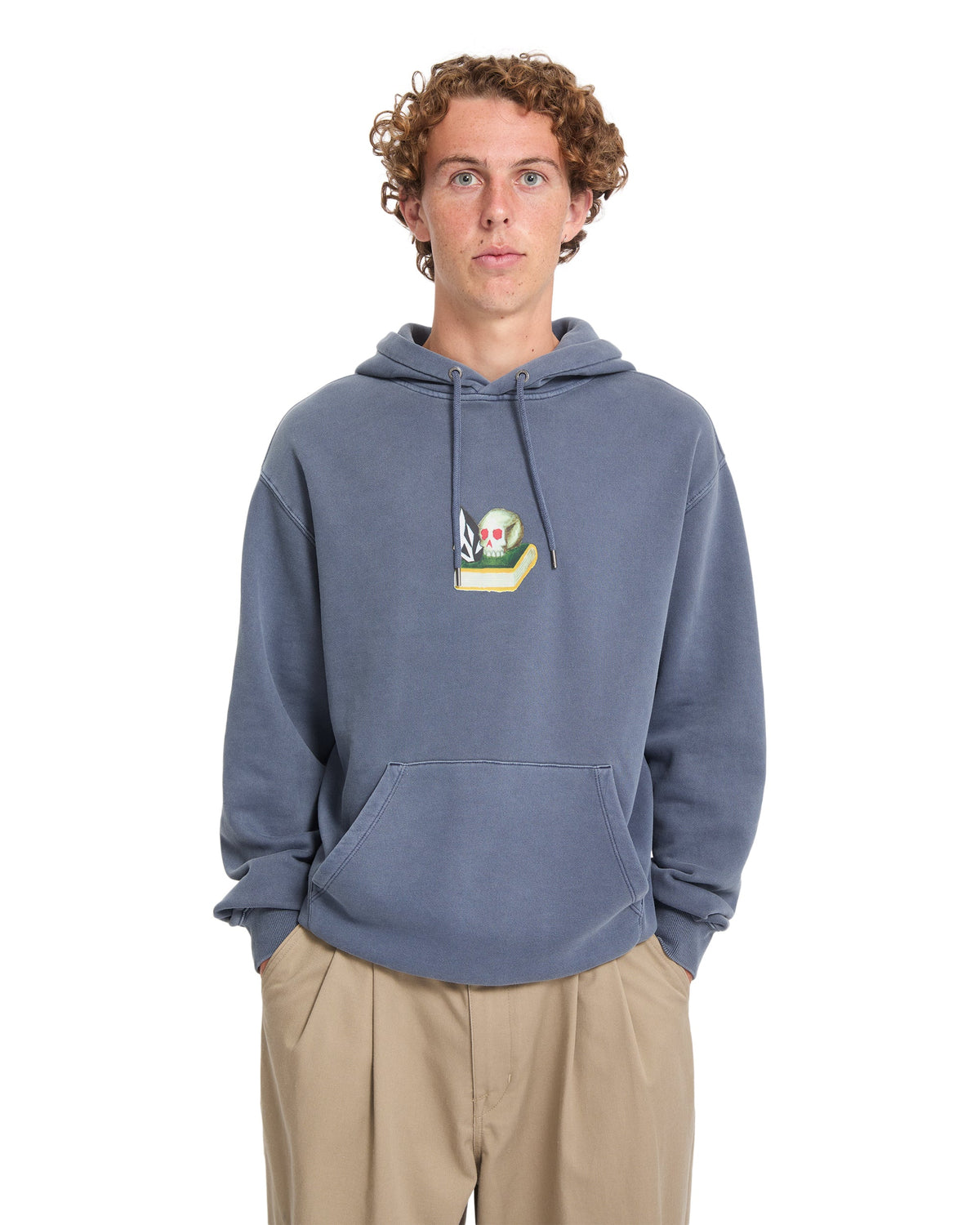VOLCOM - BOILER HOODIE - STORM BLUE