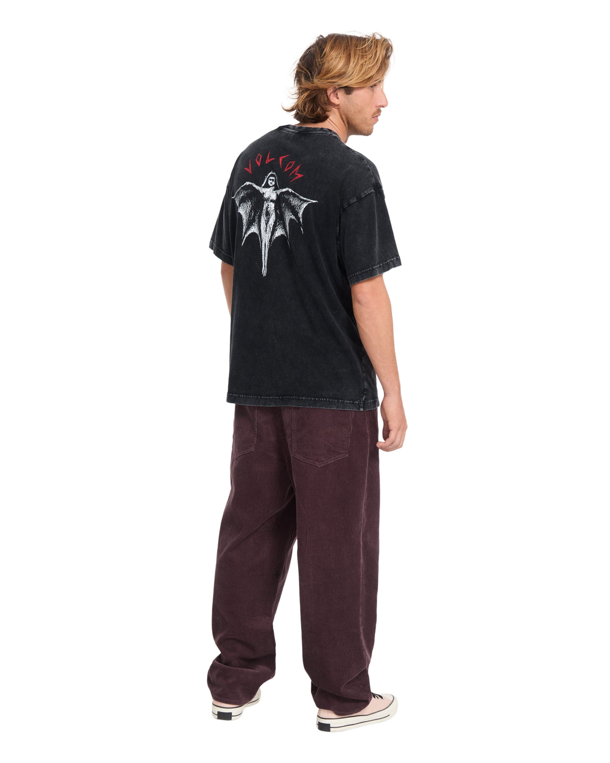 VOLCOM - WRONG ANGEL T-SHIRT - LIGHT ACID BLACK