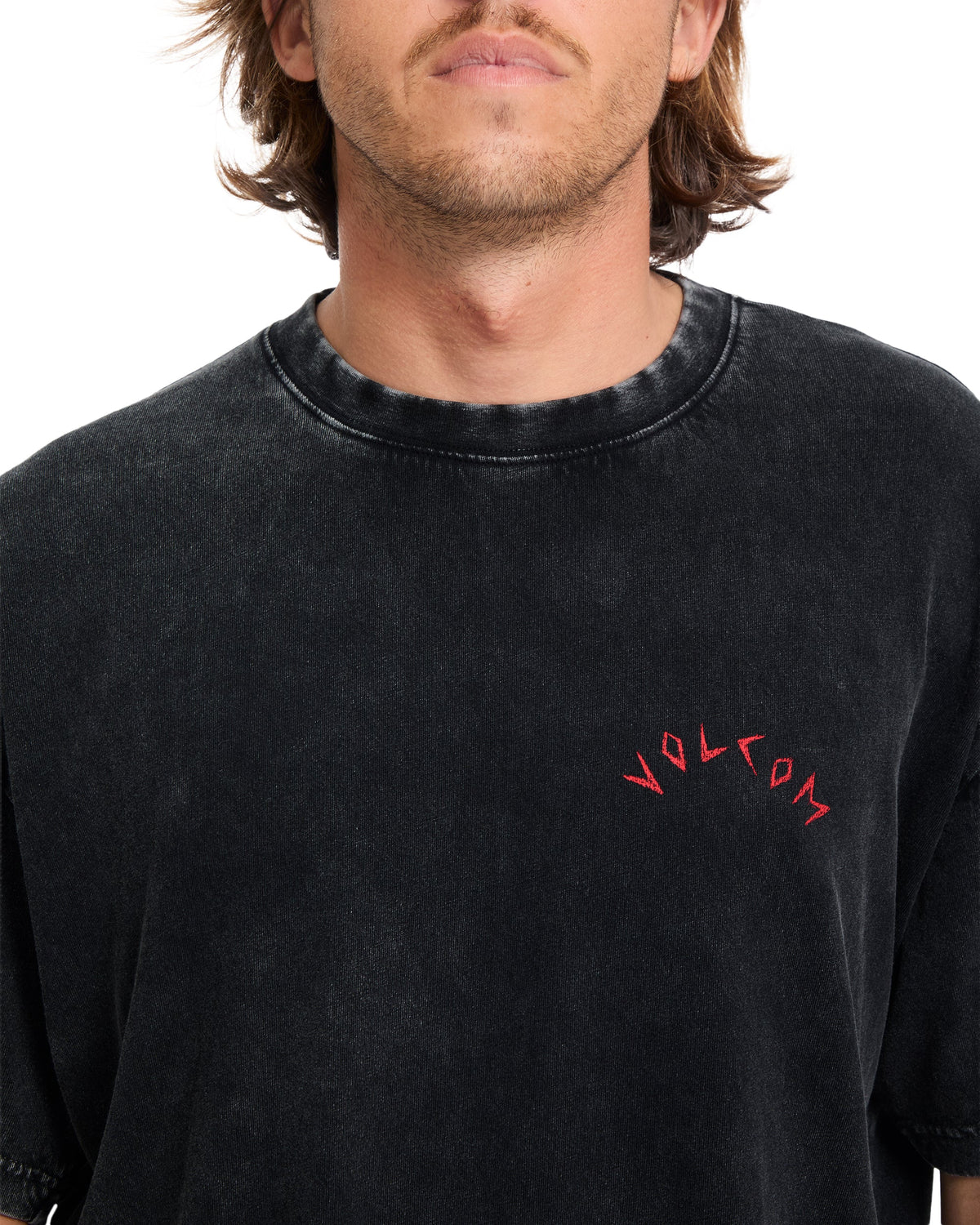 VOLCOM - WRONG ANGEL T-SHIRT - LIGHT ACID BLACK