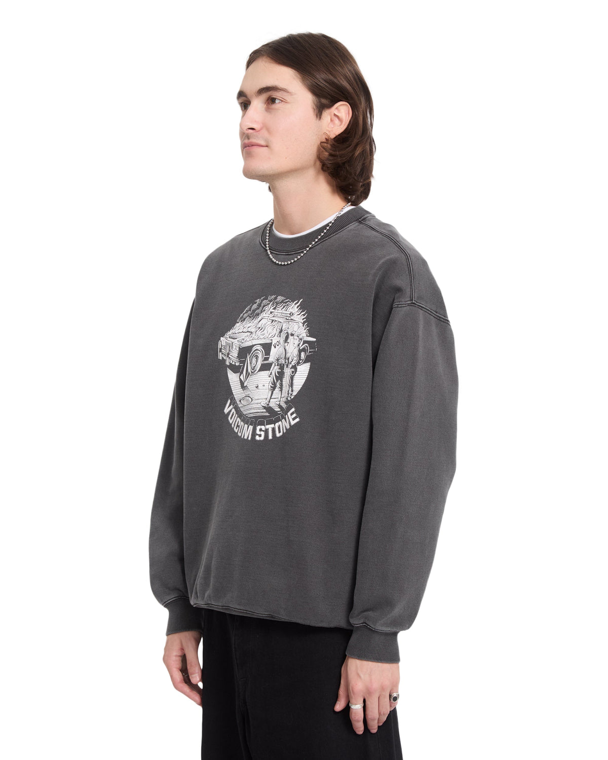 VOLCOM - LIFER SWEATSHIRT - BLACK