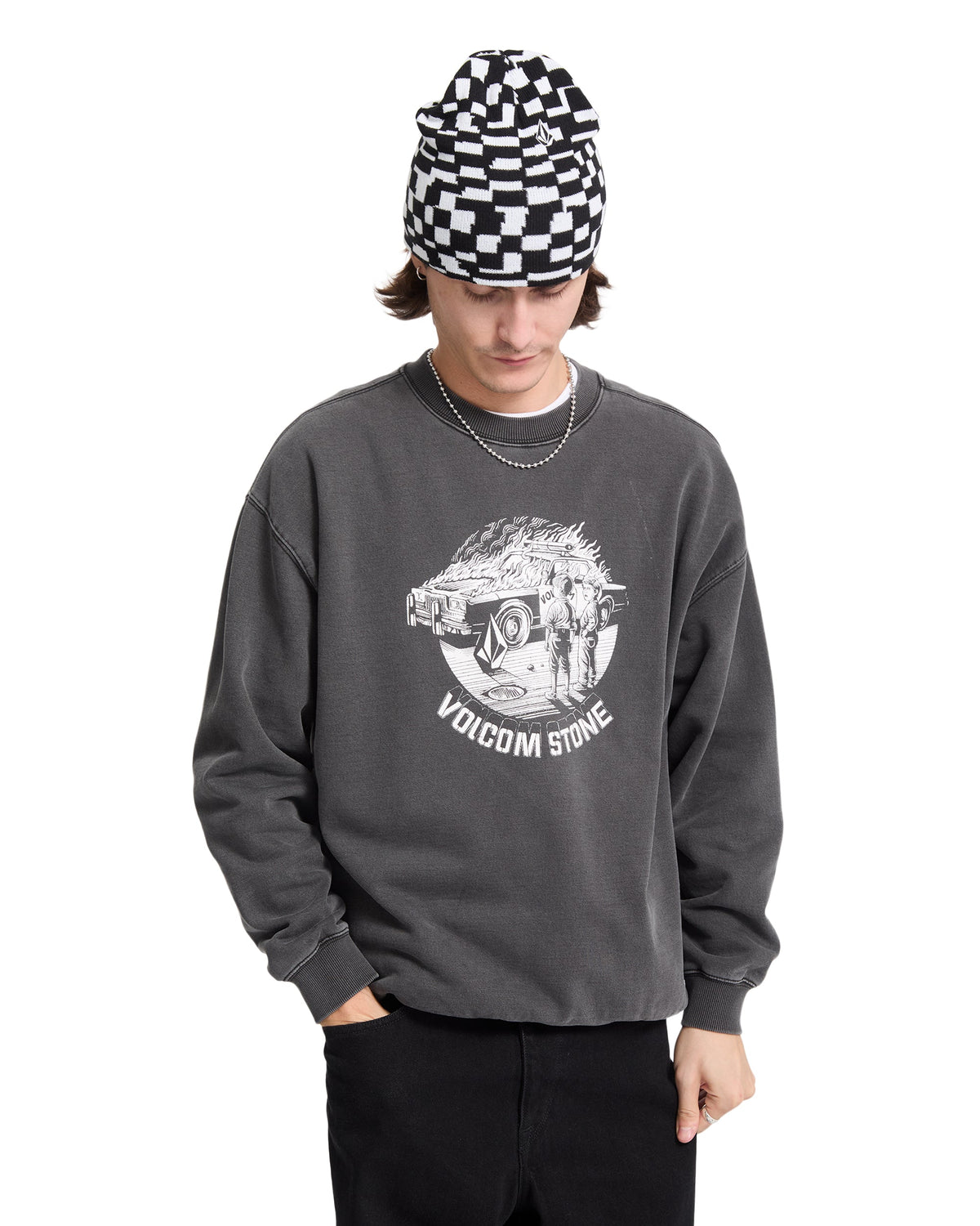 VOLCOM - LIFER SWEATSHIRT - BLACK