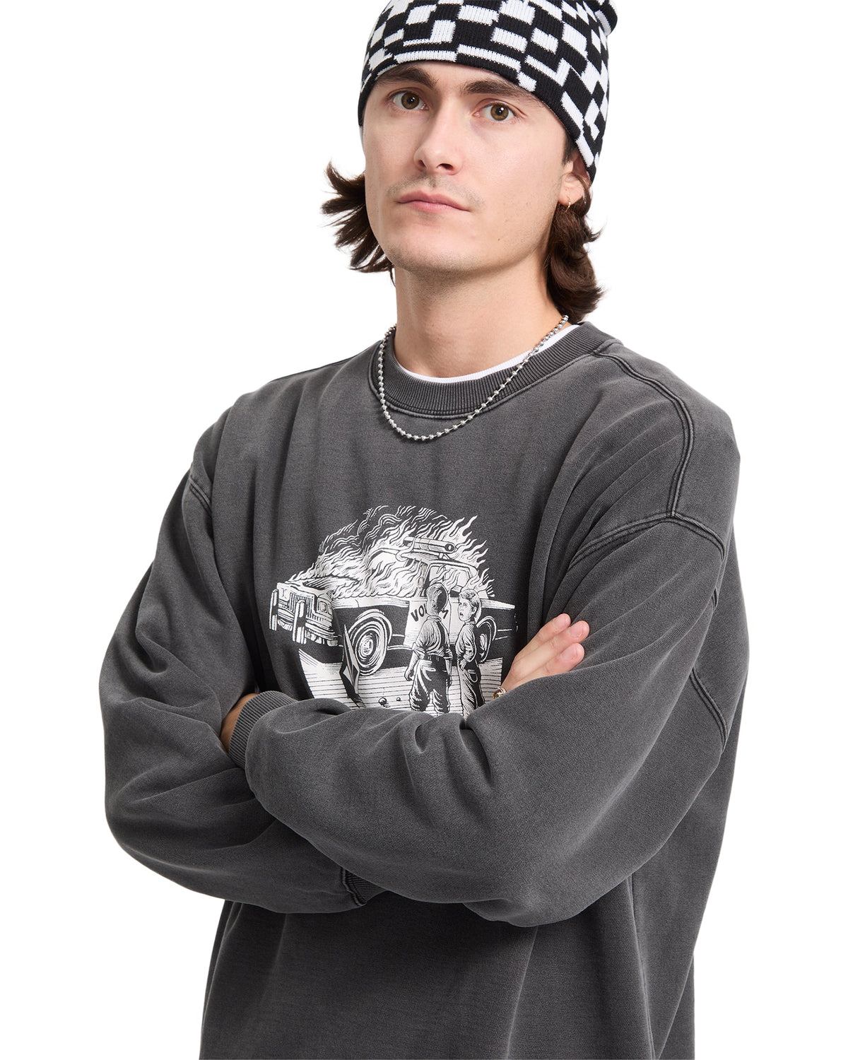 VOLCOM - LIFER SWEATSHIRT - BLACK