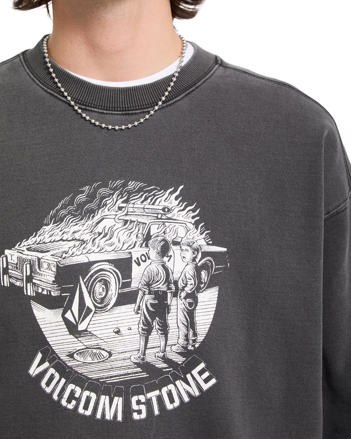 VOLCOM - LIFER SWEATSHIRT - BLACK