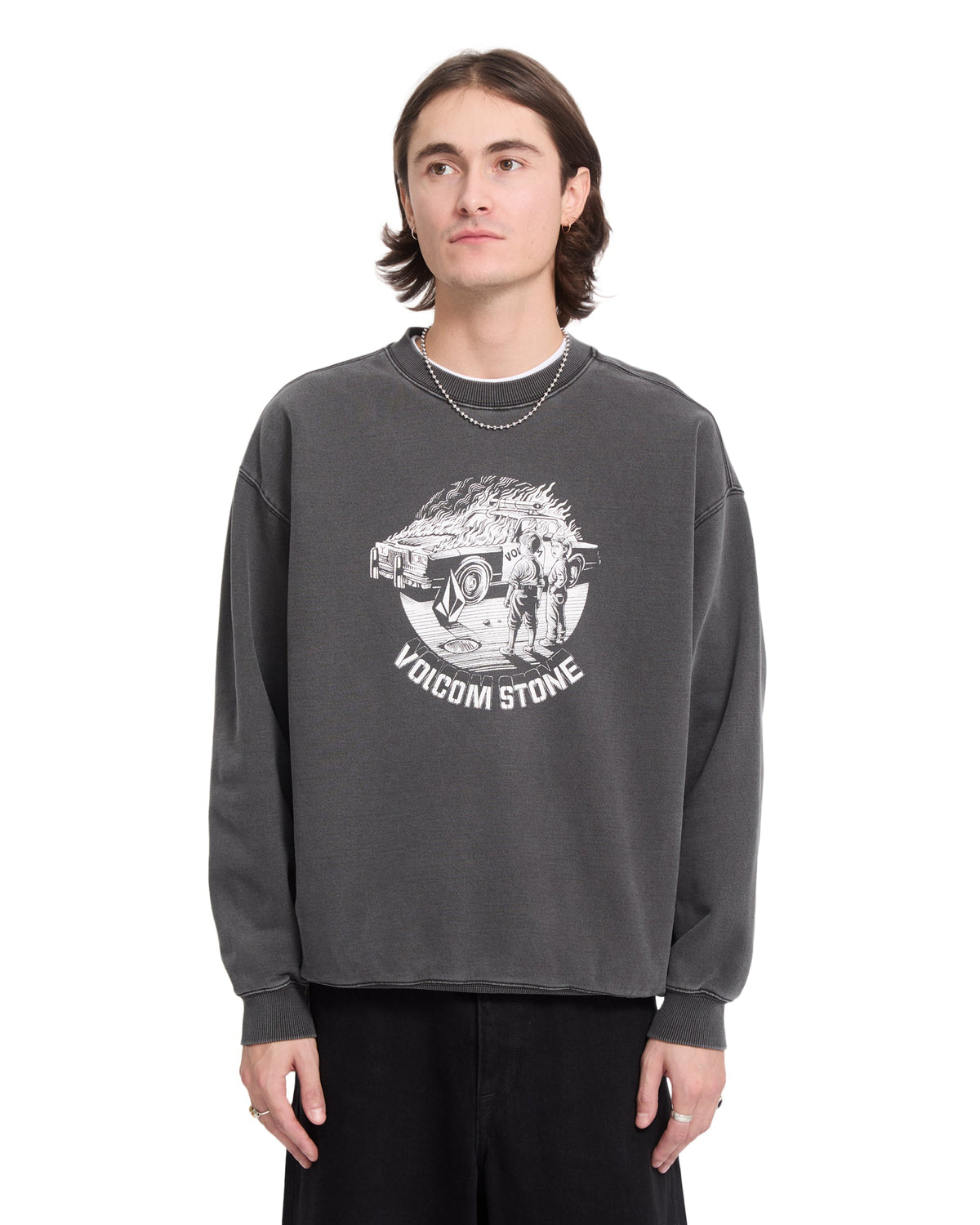 VOLCOM - LIFER SWEATSHIRT - BLACK