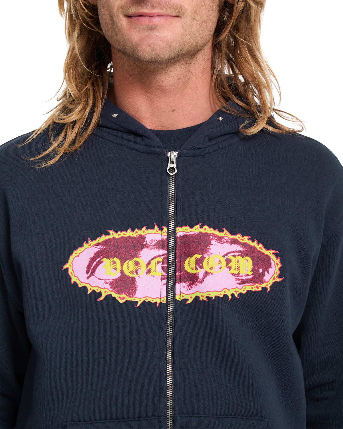 VOLCOM - CLAIRVOYANCE FULL ZIP HOODIE - MARINE