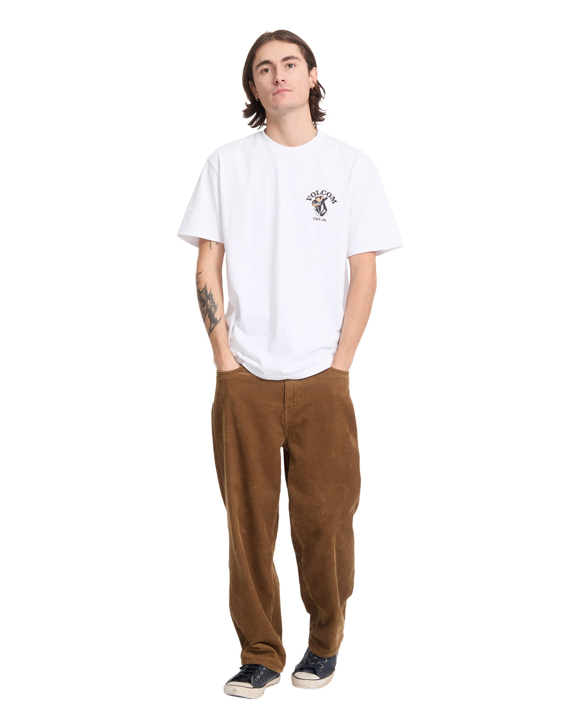VOLCOM - BAD LUCK T-SHIRT - WHITE