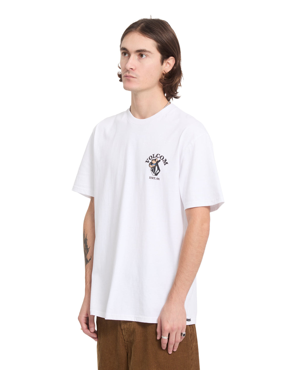 VOLCOM - BAD LUCK T-SHIRT - WHITE