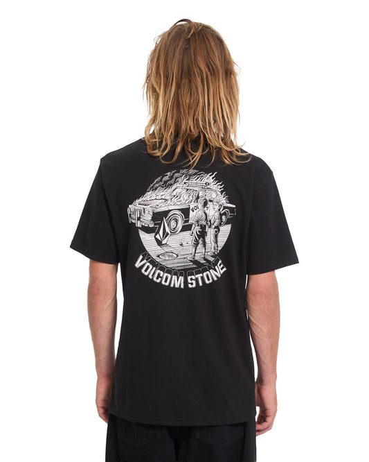 VOLCOM - FIRECAR T-SHIRT - BLACK