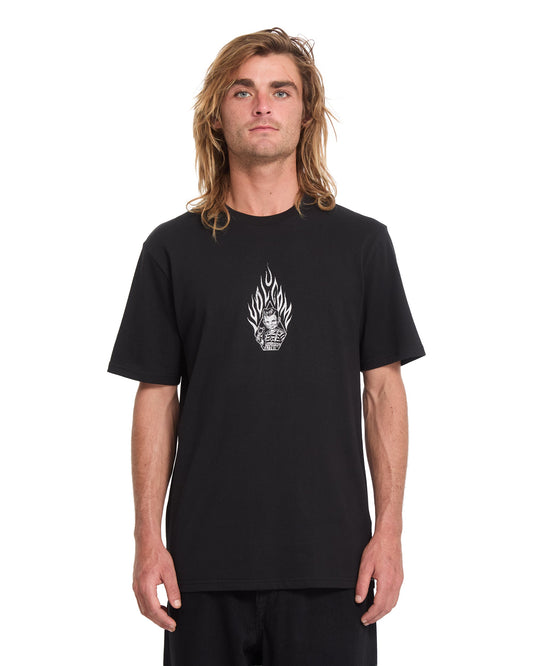 VOLCOM - FIRECAR T-SHIRT - BLACK