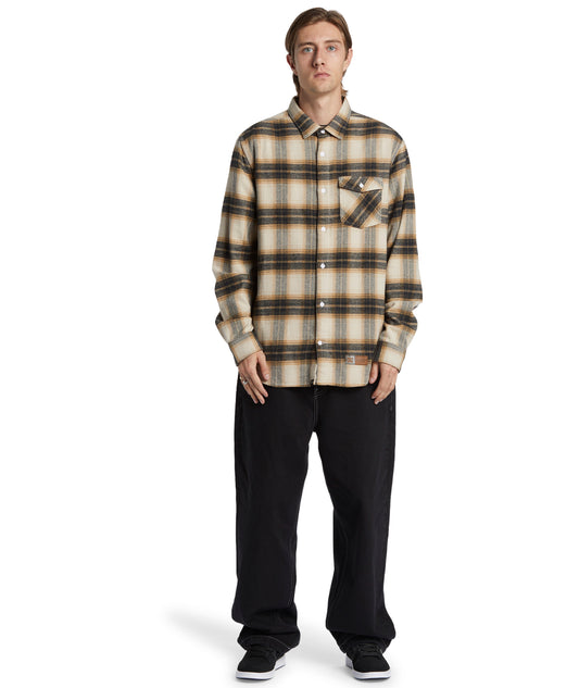 DC SHOES - Camicia  Marshal Flannel - silver lining plaid