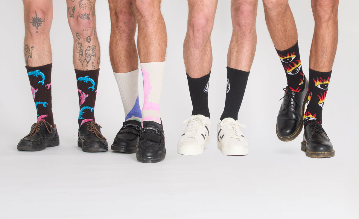 VOLCOM - OZZY I SOCKS - RAISIN
