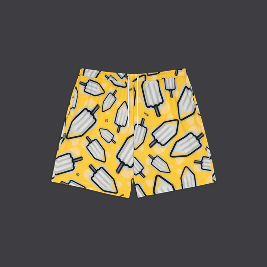 DOLLY NOIRE - MAMBO Pattern al Limone Swimshorts
