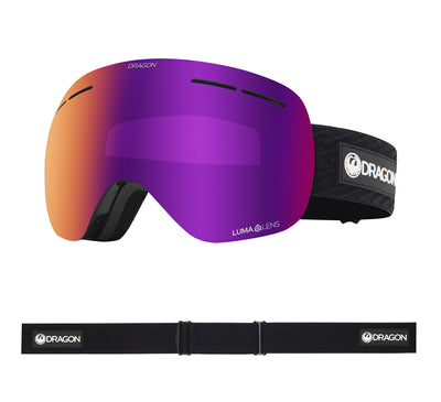 DRAGON ALLIANCE - MASCHERA DA SCI/SNOWBOARD - X1s - Icon PurpleLumalens Purple Ionized Lens