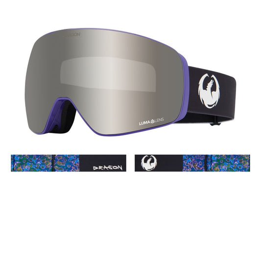 DRAGON Slain Mag Toric Urushi Lumalens Silver Ion, maschera da snowboard