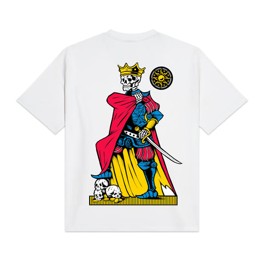 DOLLY NOIRE - Re di Denari - Napoletane Tee White
