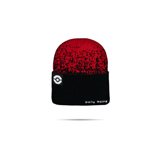DOLLY NOIRE - Pixel Pokéball Label Beanie – Berretto jacquard con ricamo Pokémon