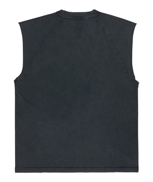 DC Shoes Death Machine Tank Black - Canotta Uomo Acid Wash