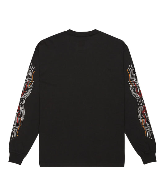 DC SHOES - T-shirt Burn Out HLS - black