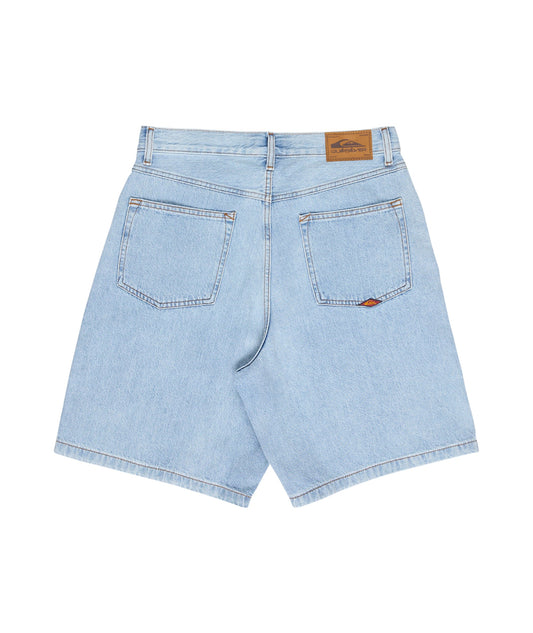 QUIKSILVER Baggy Denim Short - Shorts Jeans Uomo 13oz indigo light