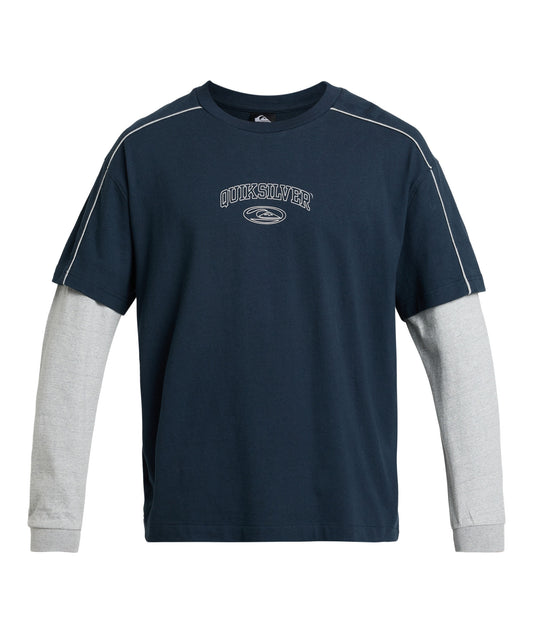 Quiksilver - T-shirt Noya Double Layer Tee - dark navy