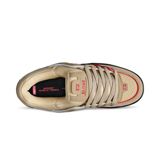 GLOBE - FUSION - KHAKI/RED