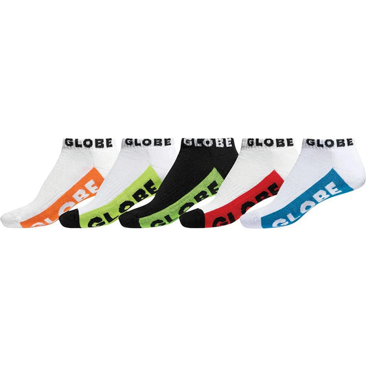 GLOBE - MULTI BRIGHTS ANKLE SOCK 5PACK - MULTI