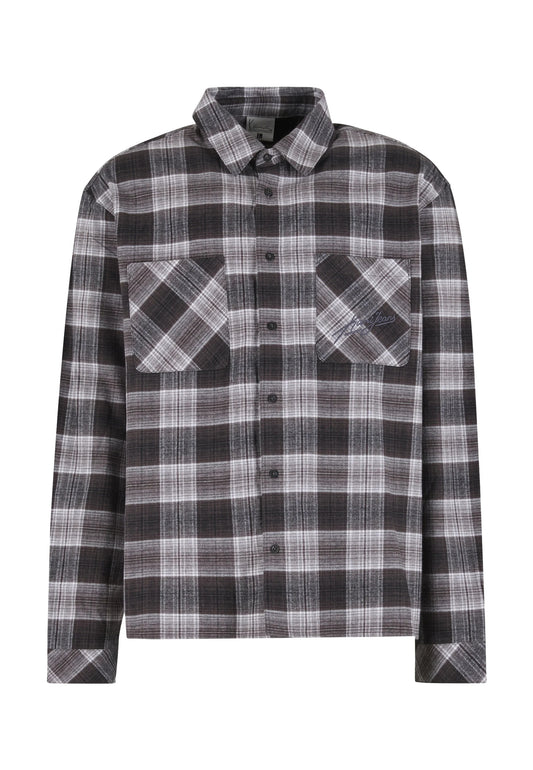 Karl Kani Kani Jeans Check Flannel Oversized Shirt black/dark grey/white