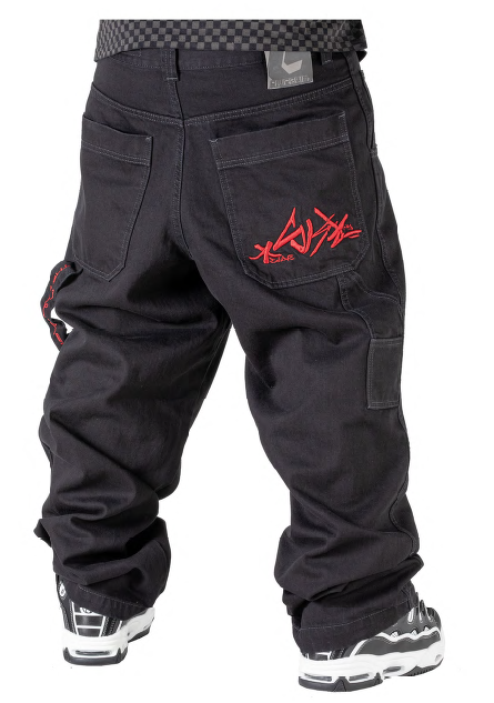 BLUESKIN - BLACK DENIM - LOGO RED  - L - 2BLK - 00N - NERO