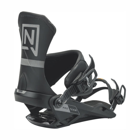 NITRO SNOWBOARD - Attacchi da Snowboard da Uomo - TEAM PRO - Ultra Black