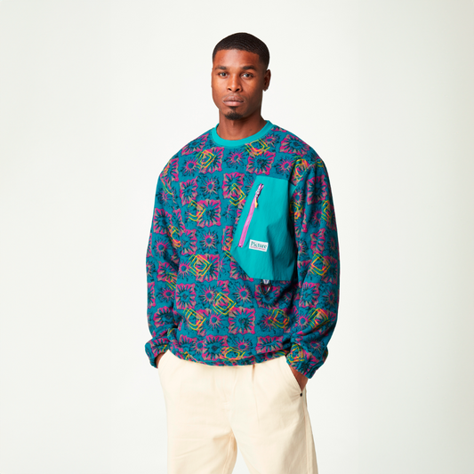 PICTURE CLOTHINGS - KIVARO FLEECE CREW - Fizzy Print