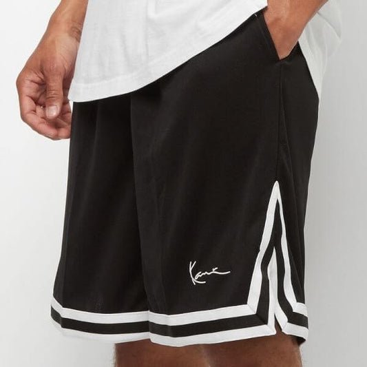 Karl Kani - Signature Mesh Shorts black/white | Nero