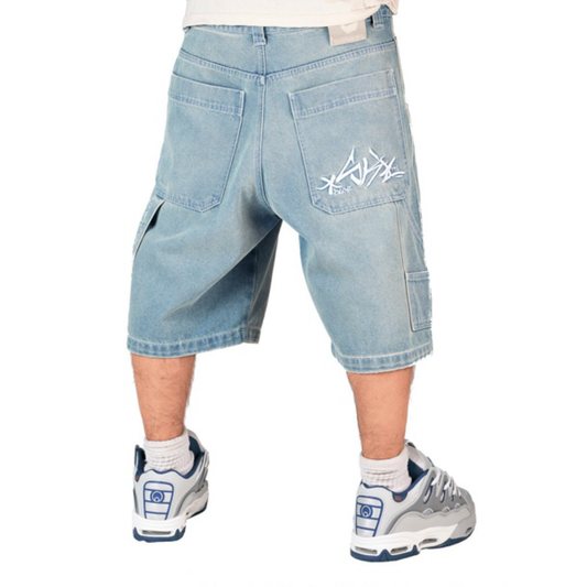 Blueskin - Bermuda Baggy R.BIANCO - C - DNMB LF6529 DIRTY OLD | Denim Blue