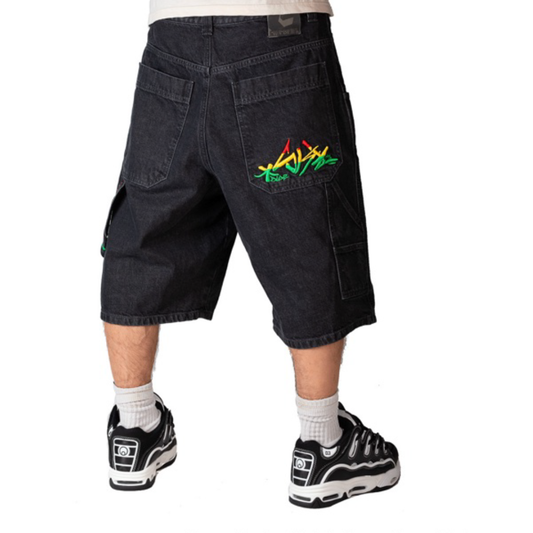 Blueskin - Bermuda Baggy R.RASTA - C - BLAK LF5042 ONLY ST.W. BLACK | Denim Nero