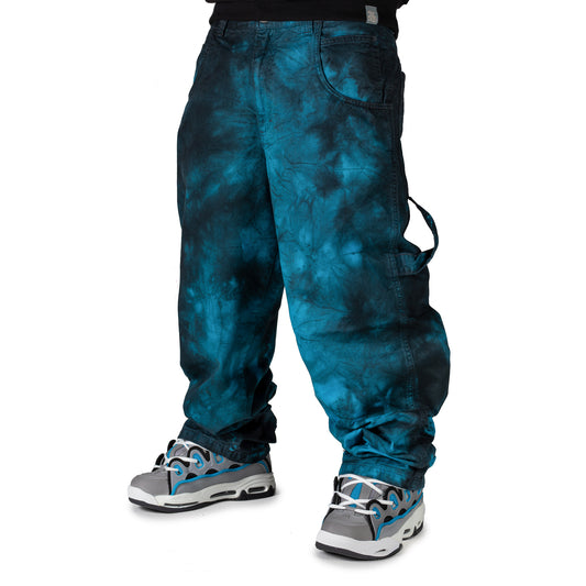BLUESKIN Jeans New Reflective Dyed baggy hip hop REFLECT-L-DYED TURCHESE