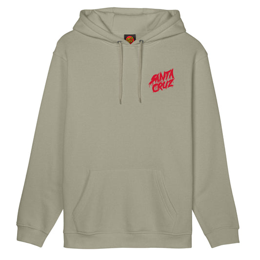 SANTA CRUZ - MEEK CONCRETE SLASHER HOODIE - Stone Grey