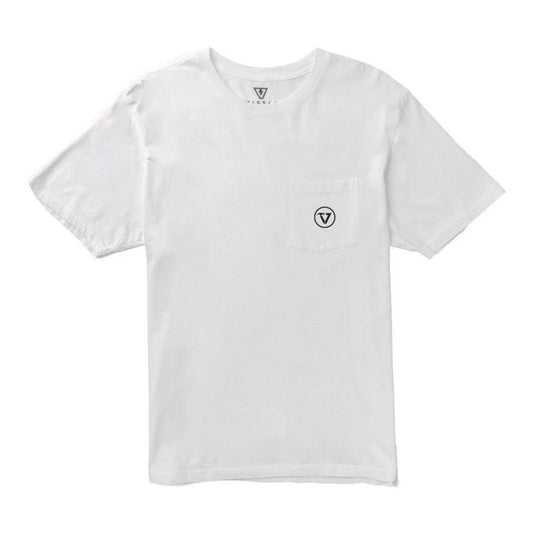 VISSLA - Super Wolf Premium PKT Tee-WHT