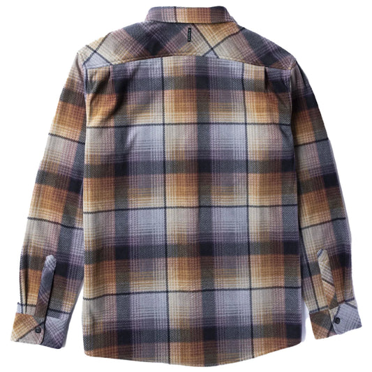 VISSLA - Eco-Zy Polar Long Sleeve Button-Up Flannel Shirt BLK