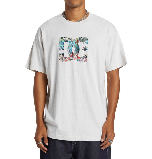 DC SHOES - T-shirt Star Fill HSS - snow heather