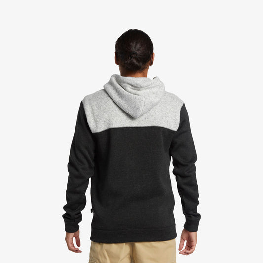 QUIKSILVER - QS Fleece  Keller Block Zip - black heather