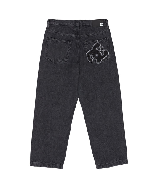 DC Baggy Denim Destroy - black