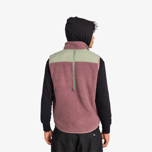 QUIKSILVER - QS Fleece  Shallow Water Gilet - grape shake