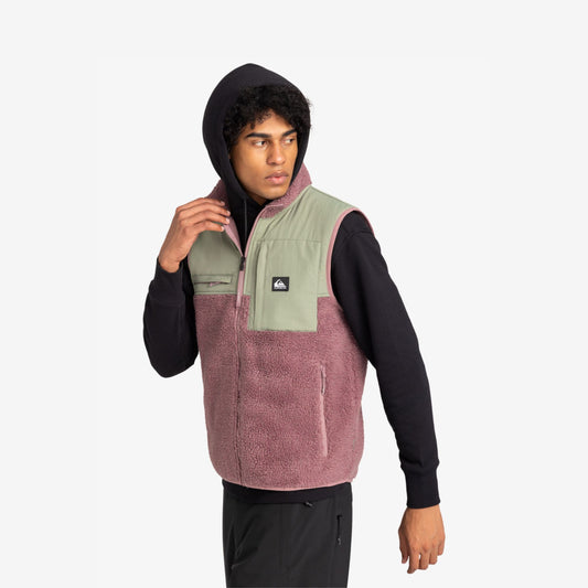 QUIKSILVER - QS Fleece  Shallow Water Gilet - grape shake