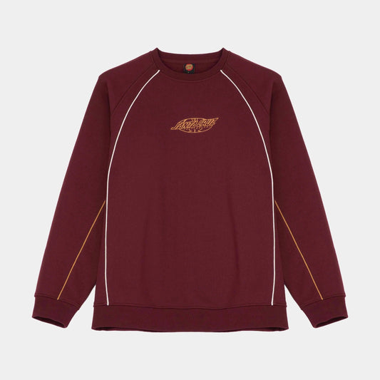 Santa Cruz Pinstripe Crew - Dark Plum